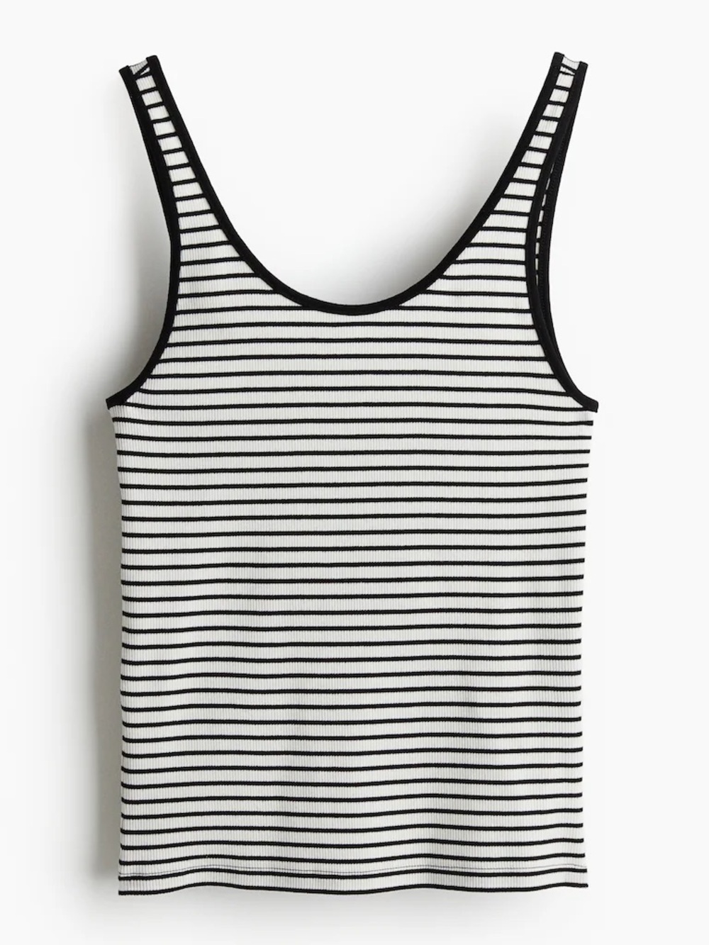 H&M Black & White Striped Scoop Neck Tank Size XL ( 4 available)